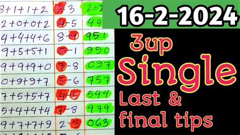 3up single digit final tips for 16.